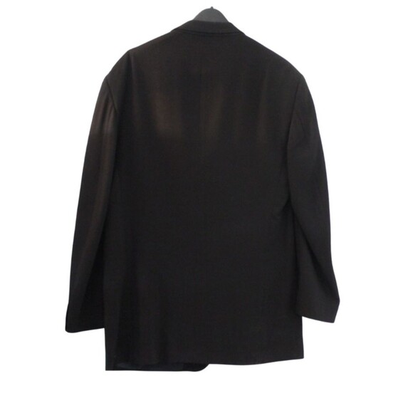 Mani Blazer Jacket Mens Navy Blue Made USA Classic Suit Coat See Measurements - Picture 4 of 5